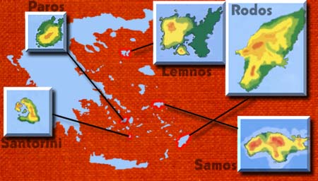 Wine Making Regions - AEGEAN ISLANDS -